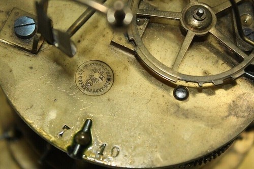 05Se) Altes UHRWERK PENDULE BROCOT HEMMUNG Japy Freres FRANKREICH UM 1870 - Bild 7 von 13