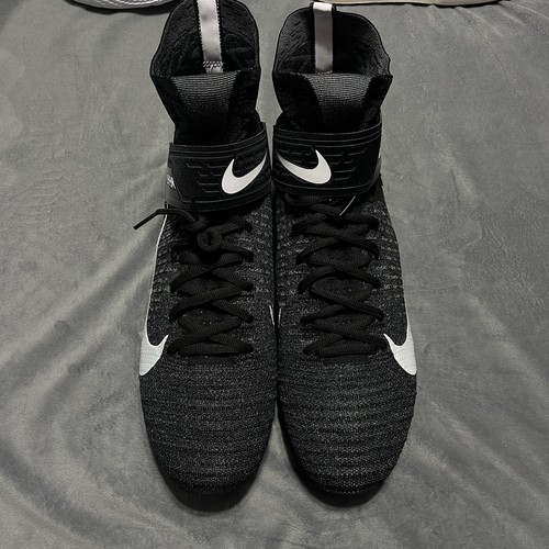 Nike Alpha Menace Elite 2 Football Cleats Black FLYKNIT AO3374-001 Men Size 15 - Picture 3 of 10