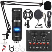 Podcast Equipment Bundle Audio Interface With All In One Live Sound Card And ...