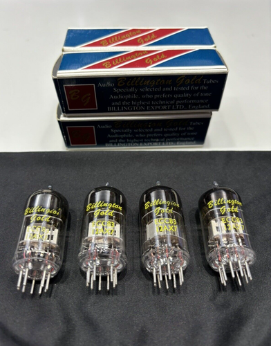 4x Billington Gold ECC 83 Tubes 12AX7