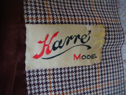 Original Vintage 1940's Karre Model Fitted Tweed Riding Jacket Waist 28" - Picture 7 of 11