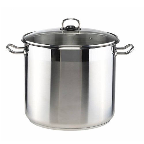 Universal Kochtopf XL 10/15/20 L Glas Deckel Induktion Topf Groß Griff Edelstahl - Bild 3 von 5