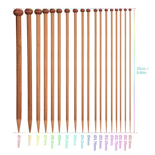 36 PCS Carbonized Knitting Needles Smooth Light Wool Slip Point Protectors DIY B - Picture 9 of 10