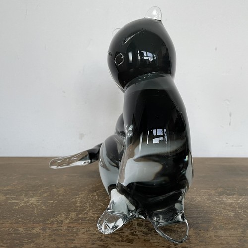 Glass Cat Figure Paperweight Figurine Art Murano Carlo Moretti - Foto 2 di 12