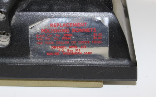 Dremel Electric Shoe Polisher Model 796 Vintage Tested Works Nice - Imagen 6 de 10