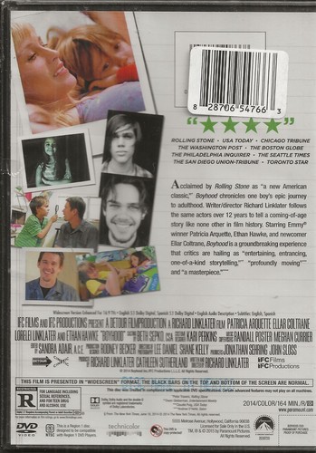 NEW DVD BOYHOOD (2014) STARS PATRICIA ARQUETTE ELLAR COLTRANE LORELEI LINKLATER - Picture 2 of 2