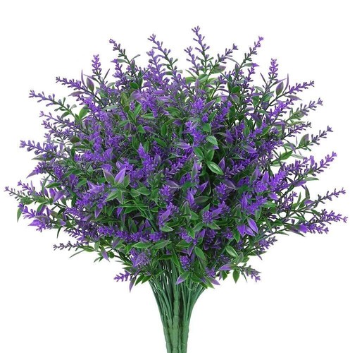 Artificial Flowers Fake Plants Plastic UV Resistant Home In/Outdoor Garden Decor - Picture 18 of 23