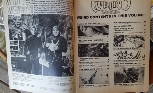 MARVEL SUPER SPECIAL #18 INDIANA JONES 1981 RAIDERS LOST ARK 18 & Weird World Ma - Picture 6 of 6