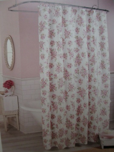 Rachel Ashwell Simply Shabby Chic BLUSH BEAUTY Rosa Rosen Blumen Duschvorhang - Bild 20 von 20