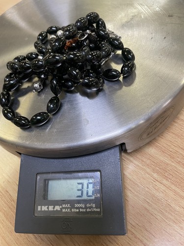 Unique Antique Faturan Green amber bakelite islamic prayer 67 beads 30Grams R3 - Picture 2 of 14
