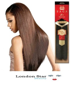 Milky Way Saga Gold Remy 100 Human Hair Weave 18 Inch