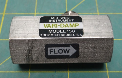 Mid-West Vari-Damp Model 150-SZ Adjustable Pulsation Snubber Dampener 10,000 PSI - Picture 4 of 8