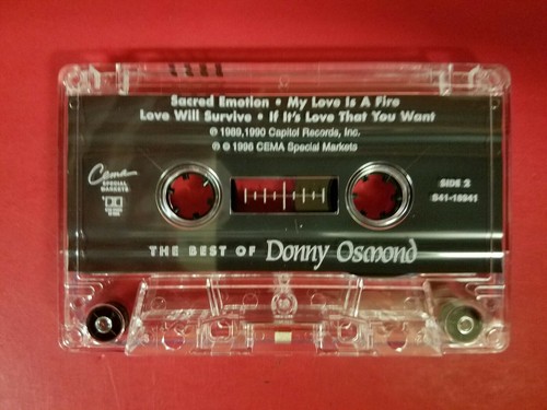 The Best Of Donny Osmond CASSETTE Very Good++ Plays Great  - Picture 6 of 7