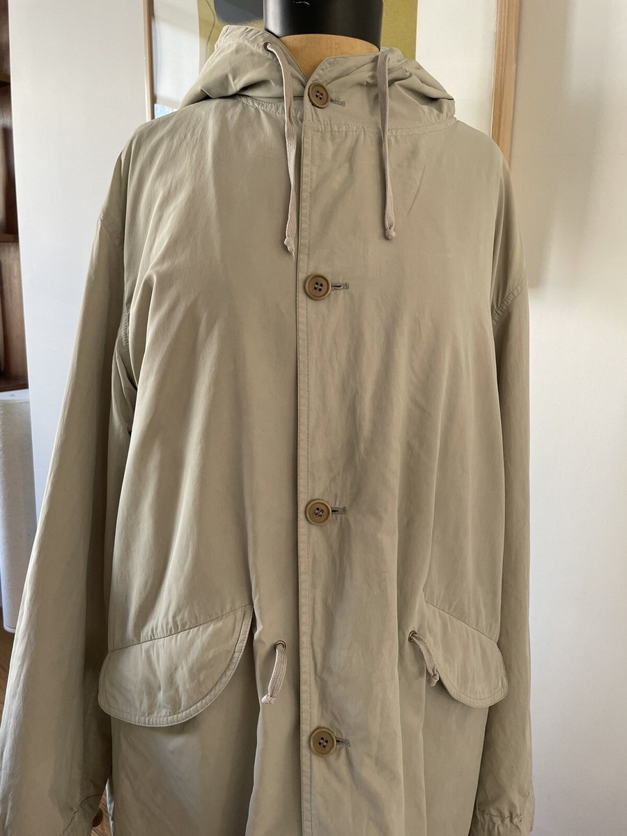 Men’s Vtg Late 90s Helmut Lang Parka, Alpaca liner sz 52 Made In Italy
