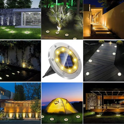Solar Powered Buried Inground LED Recessed Light Garden Outdoor Deck Pathway AU - Picture 7 of 42
