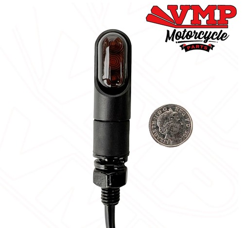 Honda MSX 125 Grom Mini LED Bullet Indicators Pair Blacked Out Smoked Road Legal - Picture 5 of 12