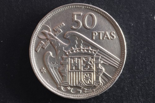 Moneda Franco 50 Pesetas 1957 *58 - MBC (5) Coin Franco 50 Pesetas 1957 *58 - MB - Imagen 4 de 6