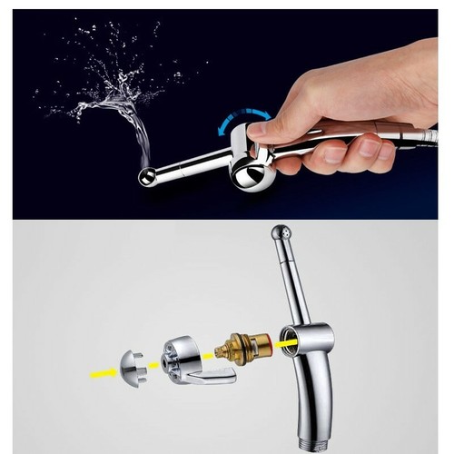 WC Wasserhahn Handwindel Brause Bidet Brause Schlauch Halter Duschstrahl - Bild 2 von 12