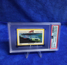 1982 DALE EARNHARDT SR #4 KIDCO TOUGH WHEELS LASER PRINT RACING CARD - PSA 8