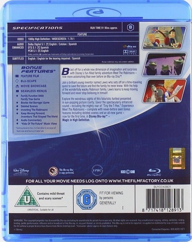 Meet The Robinsons [Blu-ray], 1hr 31min, Spanish/English/Catalan - Picture 2 of 5
