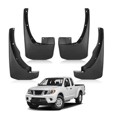 Front & Rear Splash Guards Mud Flaps for 2005-2022 Nissan Frontier Pickup 4-Door