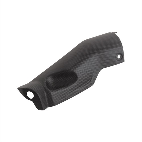 For Ducati DesertX 22+ 100% Carbon Fiber Exaust Pipe Cover Heat Shield Matte - Picture 4 of 15