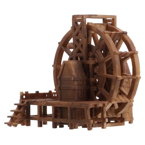 Water Wheel Bonsai Aquarium Landscaping Prop Fish Tank Waterwheel - Picture 7 of 12