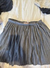 Juicy Couture Petite XS Pleated Gray Skirt Short Nwot