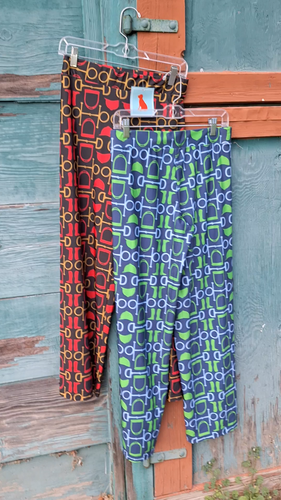 Haley & The Hound Casual Pant English Bit & Irons Print Wide Leg-Clearance - Video 1 of 1