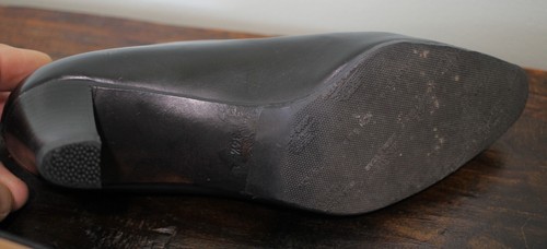 Classic Vintage Gucci Womans Black Leather Pumps Shoes (size 36 1/2 B euro) - Picture 7 of 8