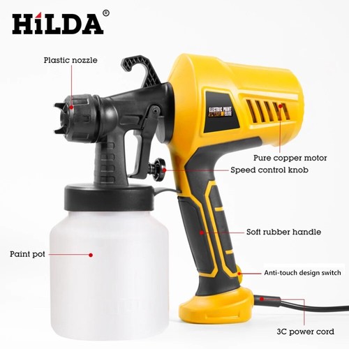 Spray per vernici elettriche pistola a spruzzo rimovibile ad alta pressione pistola a spruzzo da parete strumento - Foto 6 di 11
