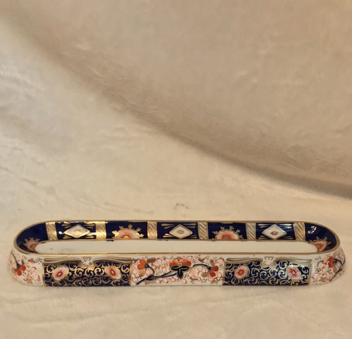 Antique Imari China Ceramic Desk Tray, Pen Holder, 9.5” - Picture 3 of 12