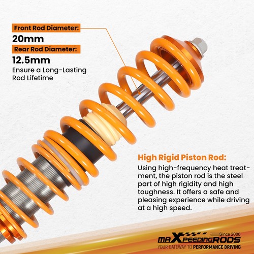 Coilover per VW Golf Jetta 2 3 Vento 1H2 2.8 VR6 VW Carrado 53I 1988-1995 - Foto 3 di 12