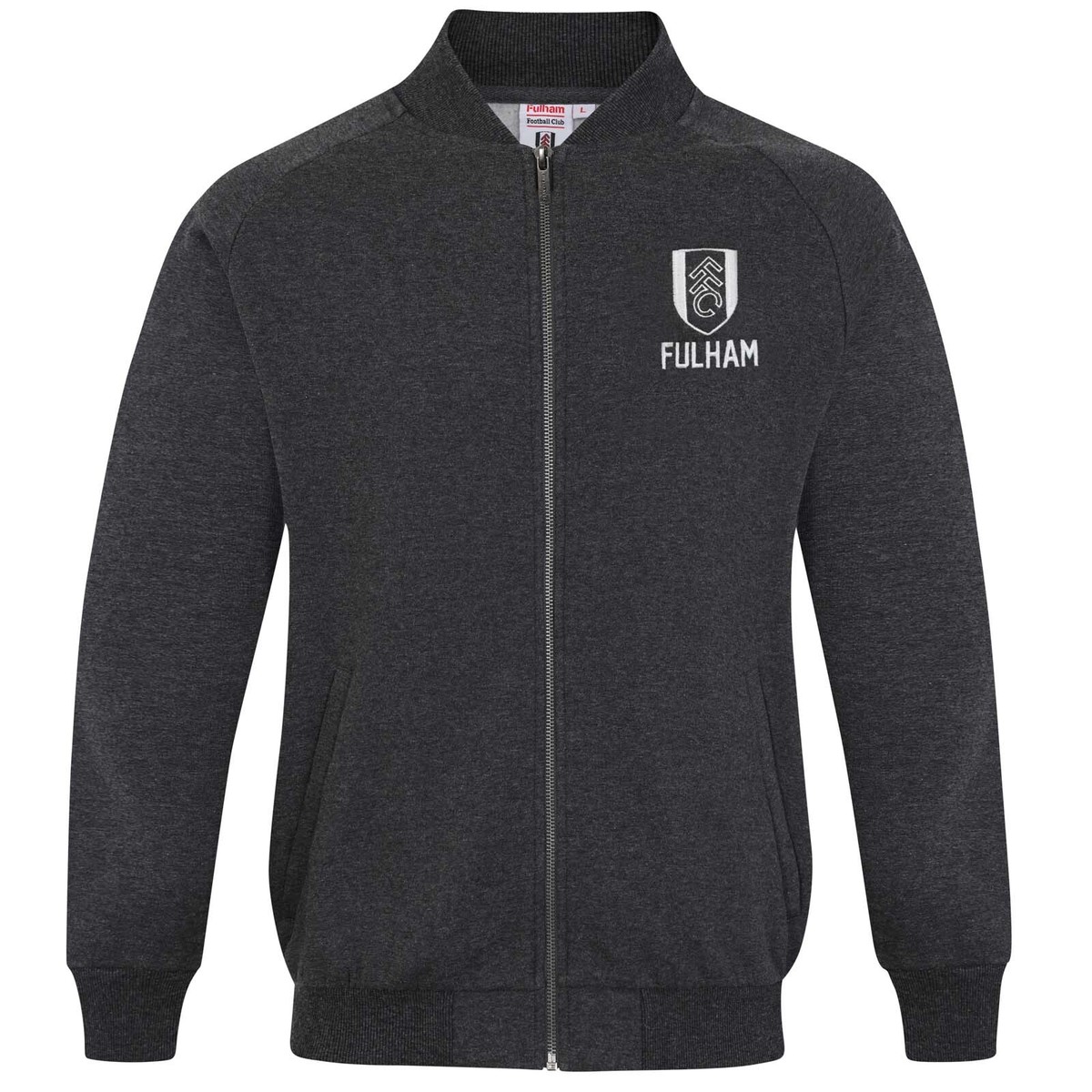 Fulham FC Official Soccer Gift Mens Retro Varsity Baseball Jacket