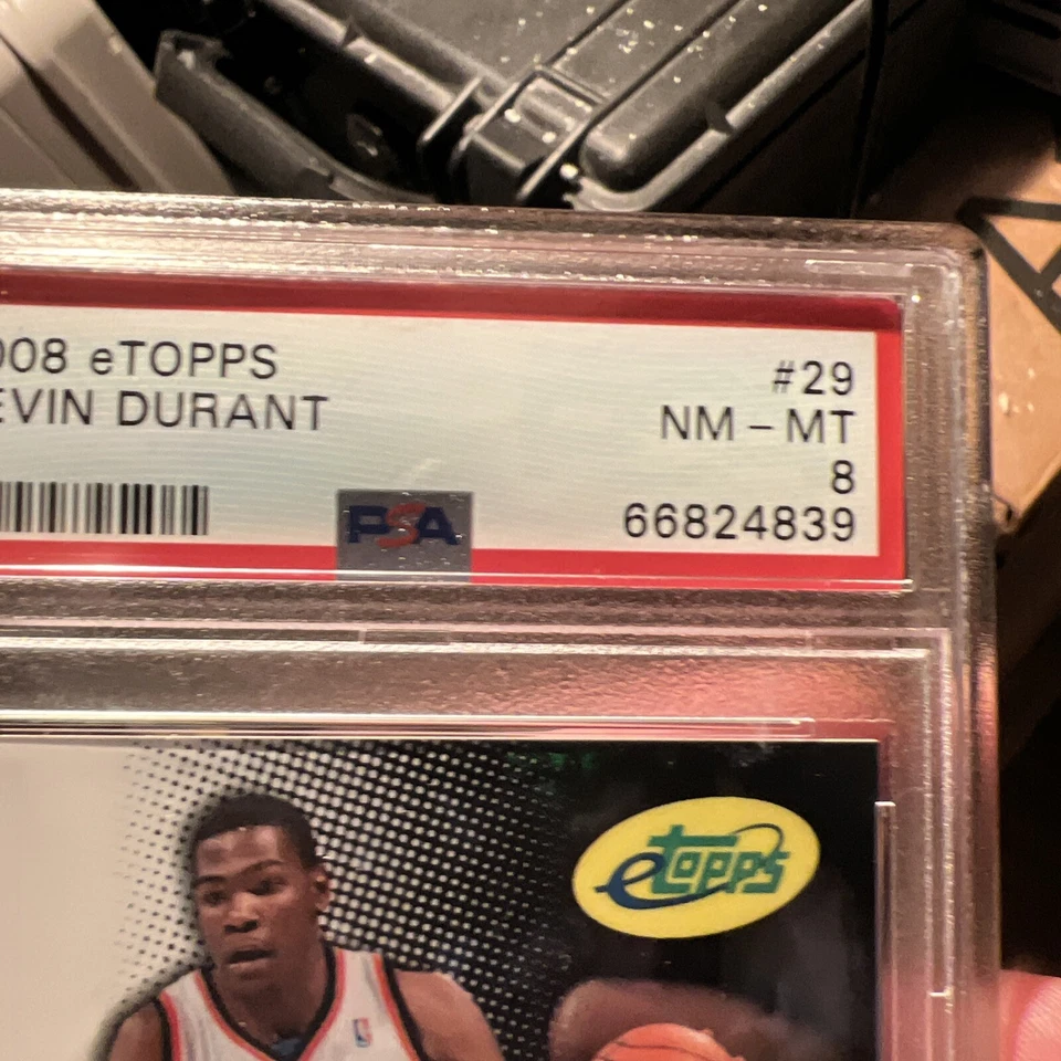 2008 eTopps Kevin Durant Rookie #437/799. PSA 8 - Image 3 of 4
