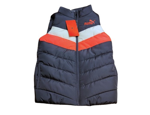 Puma Children's Sleeveless Full Zip Puffer Vest Jacket Size 6 - Picture 1 of 3