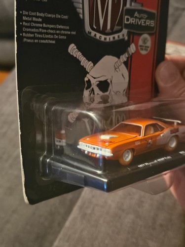 M2 MACHINES AUTO-DRIVERS VOODOO 1971 PLYMOUTH HEMI CUDA ORANGE CHASE 1 of 750 - Picture 4 of 6