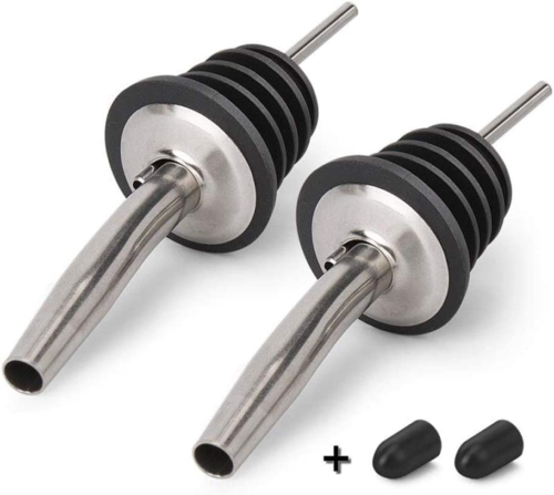 2PCS Stainless Steel Pourers, Speed Wine Bottle Pourer, Olive Oil and Vinegar T - Picture 8 of 12