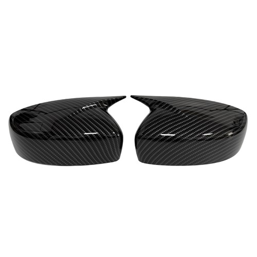 ABS Ox Horn Rearview Side Mirror Cover Cap For Infiniti G25 G37 Q40 Q60 2009-15 - Picture 17 of 21
