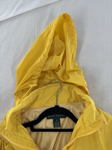 Lauren Ralph Lauren Anorak Jacke Medium Damen gelb Windbreaker Kapuze - Bild 7 von 8