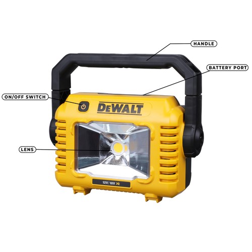 DEWALT LED Akku-Baustellenleuchte DCL077 – Lichtstärke bis 2.000 Lumen - Bild 2 von 12