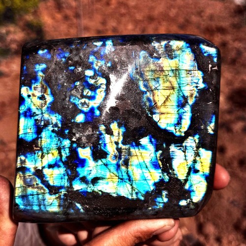 Labrador Natural Flash Piedra Lunar Cuarzo Cristal Mineral Muestras 3.59LB - Imagen 3 de 11