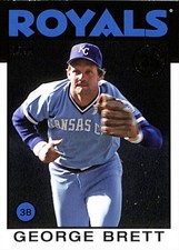 2021 Topps Series 1 #86B-48 George Brett KC Royals 1986 35th Anniversary