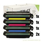 5x MWT ECO Patrone ersetzt HP CF360A CF361A CF362A CF363A 508A CF360A-63A