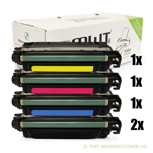 5x MWT Eco Cartridge Replaces HP CF360A CF361A CF362A CF363A 508A CF360A-63A