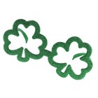  Green Glitter Clover Frame Festive Party Funny Glasses Party Stage Nightclub
