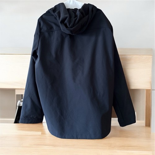 Hurley Men's Size XXL Black Hooded Wind Resistant Jacket - Picture 2 of 5