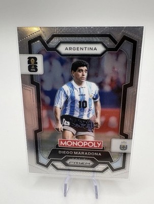   Panini Prizm Monopoly World Cup 2022 Diego Maradona #3 Silver Base