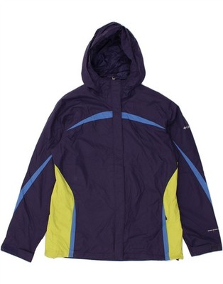 Columbia Omni-Shield Damen-Regenjacke UK 16 Large marineblau Colourblock AQ11