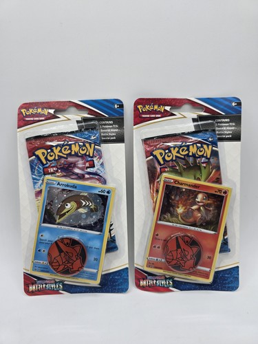 Pokémon: Kampfstile Blister Pack - Charmander & Arrokuda -NEU/SEALED- (x2) 🔥 - Bild 2 von 9